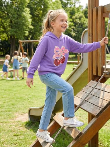 Image of WELAKEN Sweatshirts for Girls Toddler & Kids II Little Girl's Pullover Tops Sweaters & Hoodies