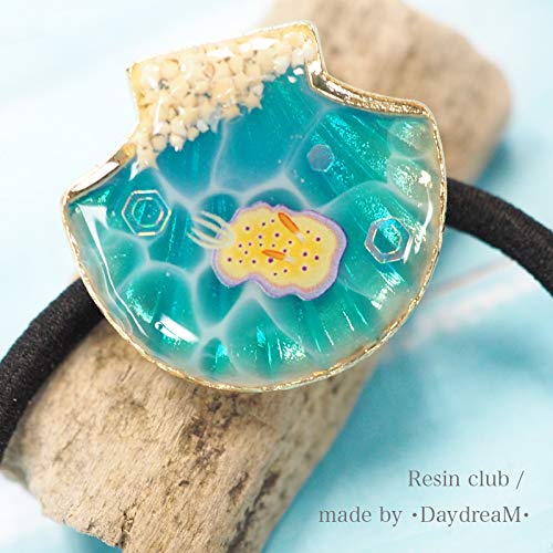 海デザイン カボション レジン パーツ 4個セット 海デザイン カボション レジン パーツ 4個セット