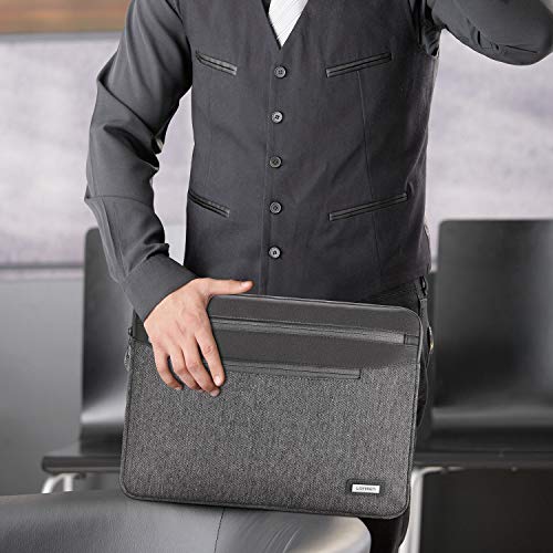 Lonmen Water Resistant 12.5-13 Inch Laptop Sleeve Bag Case For 13" Macbook Pro / 12.9" Ipad Pro /13.5" Surface Laptop 2/13.3" Lenovo Yoga C630, Grey #TOP6