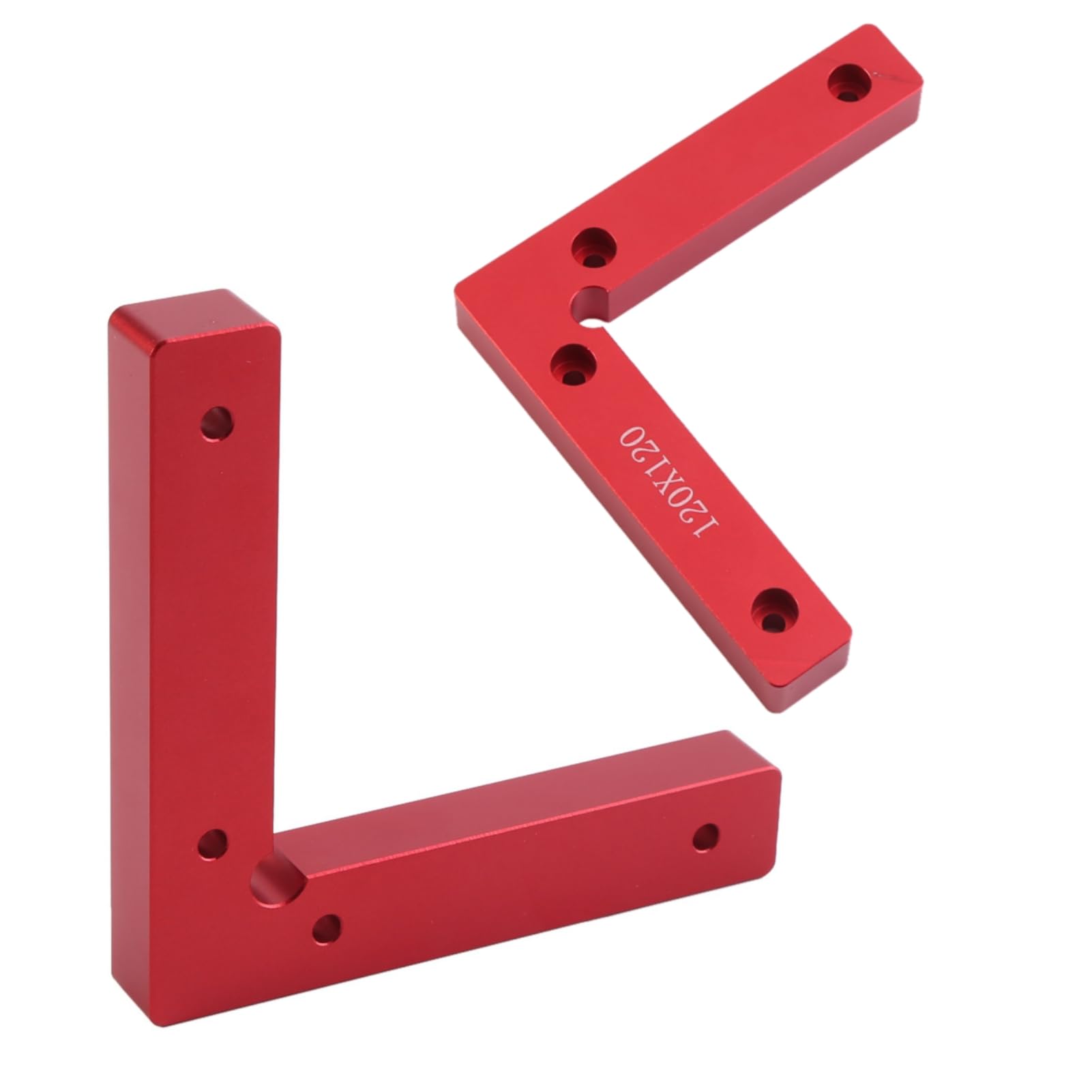 2 PCS 90 Degree Clamps for Woodworking, Aluminium Alloy Corner Clamp L Shape Square Clamp Fence Clamps Metal Welding Fixing Tool, 4.7 ×4.7 × 0.6inch