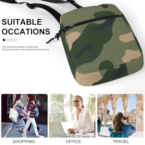 Portable Small Crossbody Bag for Women Men, Casual Mini Cell-phone Pouch Travel Shoulder Bag4