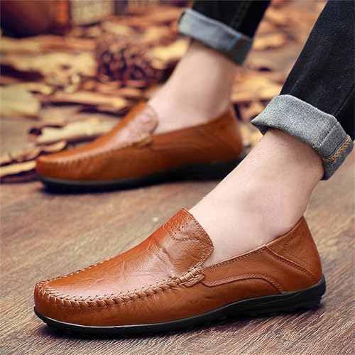 Men's Loafers Casual Slip On Shoes Soft Penny Loafers Breathable Lightweight Driving Shoes Comfortable Wide Width Mules3