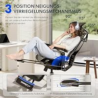 FLEXISPOT ErgoX Pro Ergonomischer Bürostuhl Schwarz – Ansicht 5