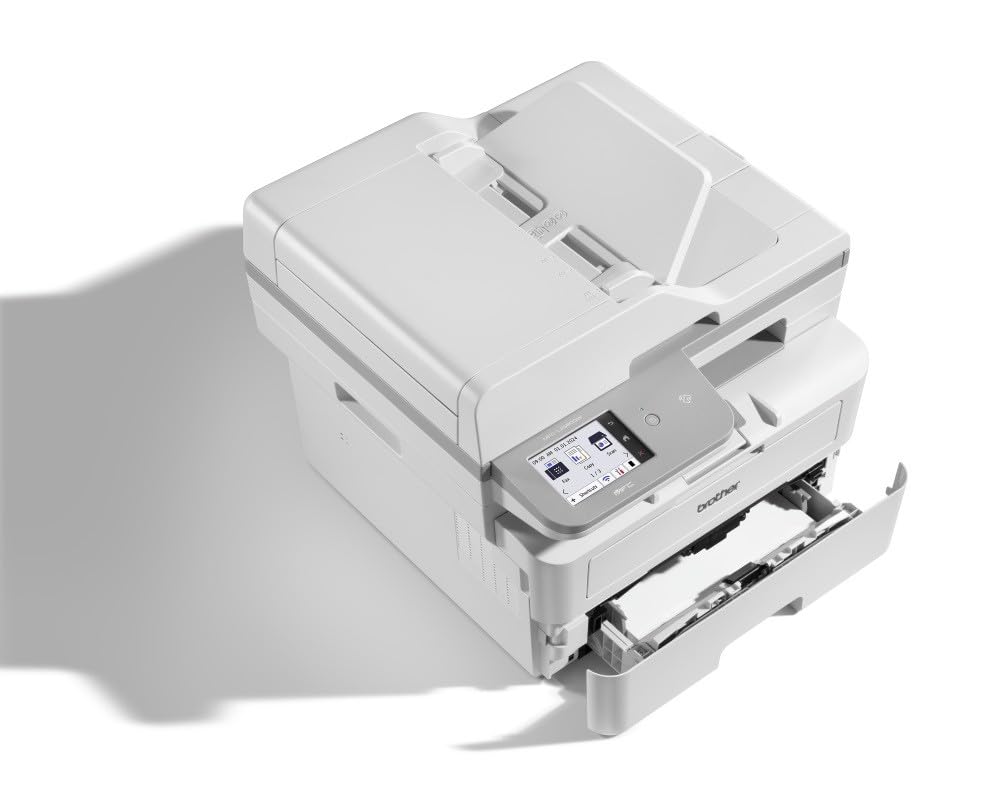 Brother MFCL2980DW Monochrom-Laser-Multifunktionsgerät mit 34 Seiten pro Minute, automatisches beidseitiges Drucken und Kopieren, kabelgebundenes Netzwerk, WLAN und NFC, 8,8 cm Touchscreen-Display,