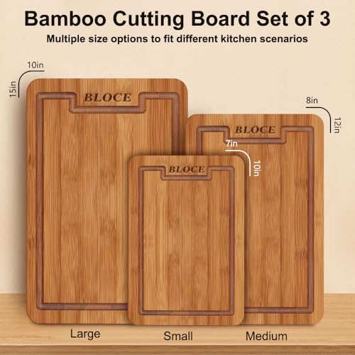 Juego de tablas de cortar de bambú carbonizado miniatura 2