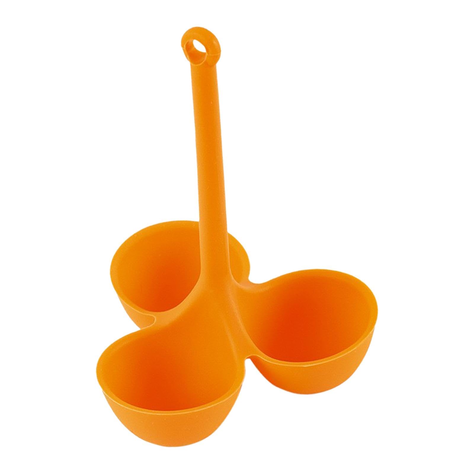 ZOOMELLA Egg Steam Rack Stand Basket Eggs Basket Boiler for Kitchen Countertop Fridge Orange 3 Holes Home & Garden | Kitchen, Dining & Bar | Kitchen Storage & Organization | Food Storage Containers-image-45