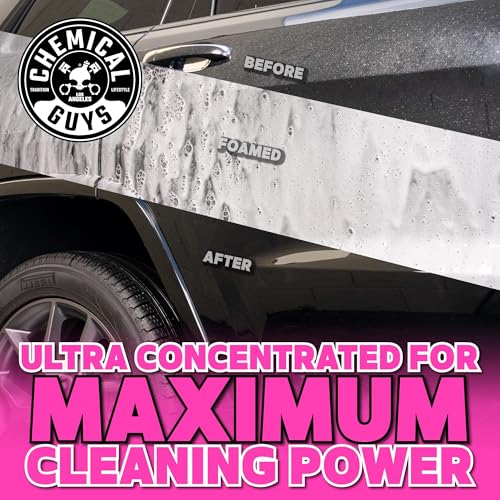 Image of Chemical Guys Mr. Pink Car Wash Soap - 64 oz Super Suds Foaming Car Wash Soap for Cannon, Blaster, or Bucket Washing - pH Balanced, Safe on Wax, Sealant, Ceramic, and Clear Coat Finishes