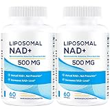 Liposomales NAD+ 500mg mit TMG 250mg Softgels | Maximale Stärke | Unterstützt Anti-Aging & Mentale Leistungsfähigkeit