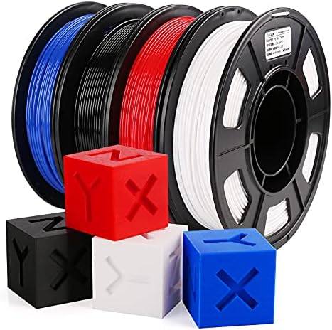 AMOLEN PLA Filament 1.75mm, Glow in The Dark Multicolor 10 Meters 3D Printer Filament, 3D Printing Materials