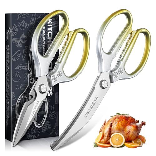 【Utensile da Cucina Versatile – Non Solo una Forbice】Questo DRAGON RIOT robusto set di forbici da cucina non è adatto solo per le ossa di pollo: taglia senza sforzo spine di pesce, carne di agnello, maiale e altri alimenti duri. Dotate di lame affilate e resistenti, sono un'aggiunta indispensabile per ogni cucina e rendono la preparazione dei pasti più veloce ed efficiente.