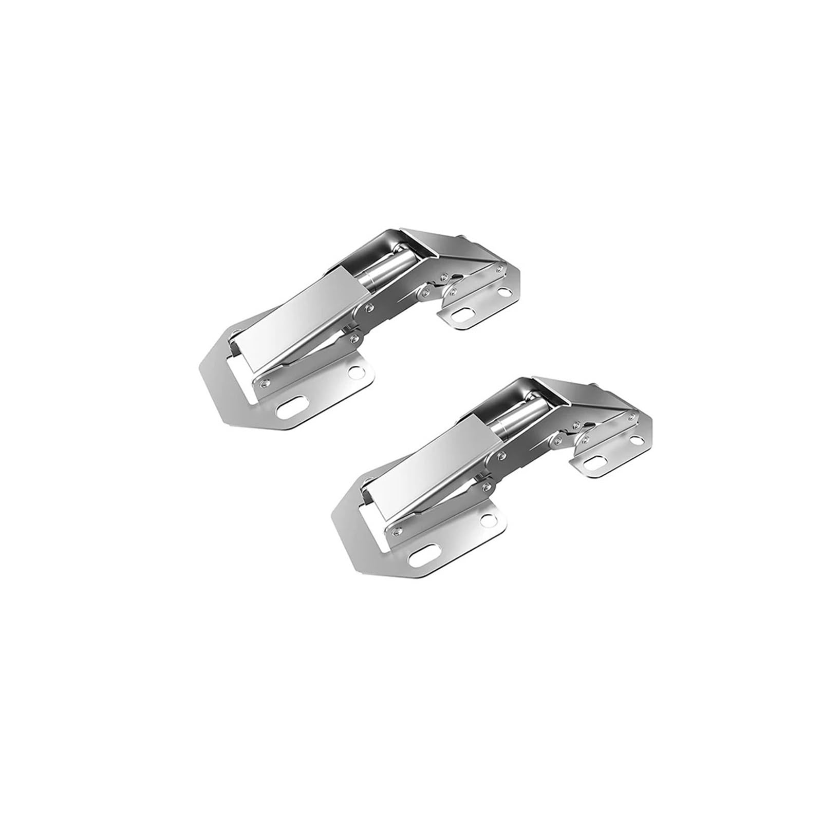 Chtkagv 2Pcs 7.7Cm(3Inch) Concealed Surface-Mount Cabinet Hinges For Frameless Doors