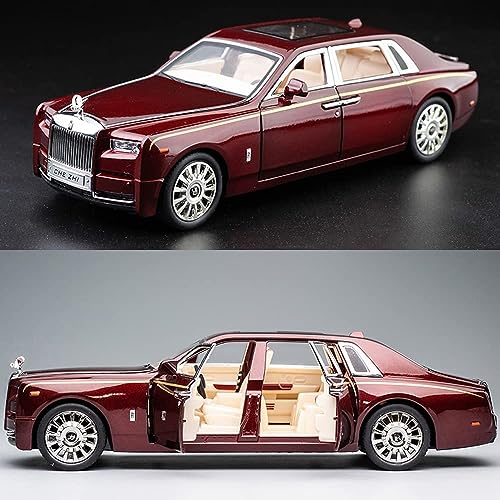 Image of SPITEN Exclusive Alloy Metal Pull Back Die-Cast Car 1:32 Rolls Royce Phantom Diecast Metal Pullback Toy Car with Openable Doors & Light, Music Boys Gifts Toys for Kids, Multicolor(Multicolour)