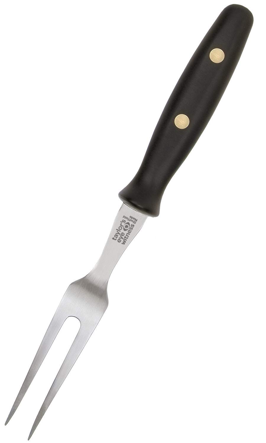 Taylors Eye Witness High Carbon Stainless Steel Carving Fork, Black