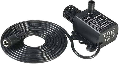 12V Miniature Water Pump Submersible Fountain Pump for Fish Tanks Computer Cooling and Hydroponics Durable Low Vibration Versatile Use for Gardens