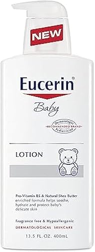 Eucerin Loción corporal calmante para bebés 13.50 oz (paquete de 2)