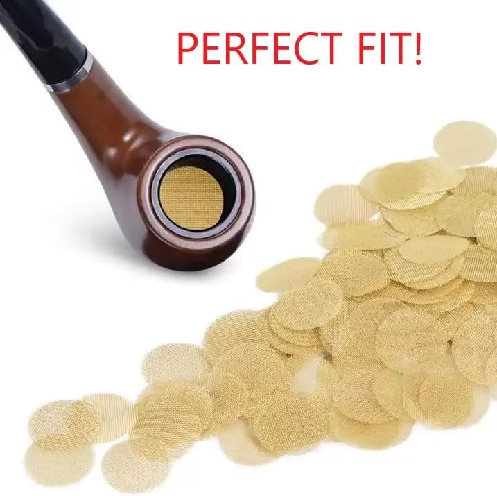 100 Pipe Screens, 3/4 inch | 50 Premium Stainless Steel Pipe Screens and 50 Premium Brass Pipe Screens | Hookah Smoke Filters | Mesh Screens | Spoon Pipes - Image 3
