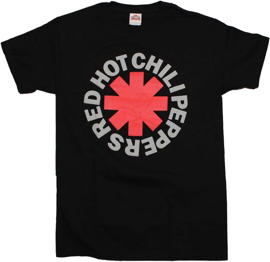 Red Hot Chili Peppers Men's Classic Asterisk T-Shirt Medium Black