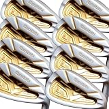 Japan Kamitaki Iron Mens Golf Club Set,Pearl Finish,TRS Model,4-P,Sw,Stiff Flex,Krisa Steel Shaft,Grip Mid,Plus Length,Pack of 8