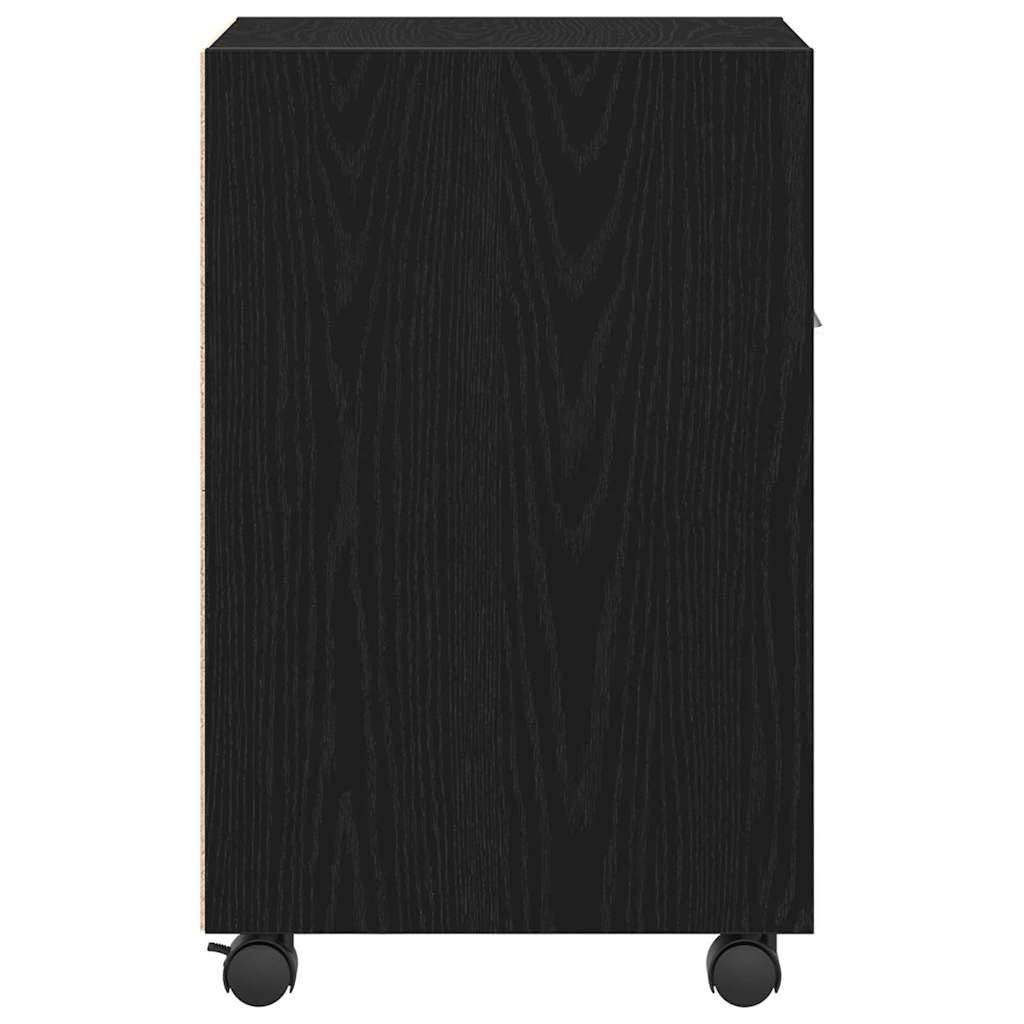 vidaXL Wózkowa szafka boczna 33 x 38 x 60 cm Drewno inżynieryjne | Elegancki, nowoczesny wygląd, który świetnie się prezentuje, Kompaktowa forma, idealna do małych przestrzeni,