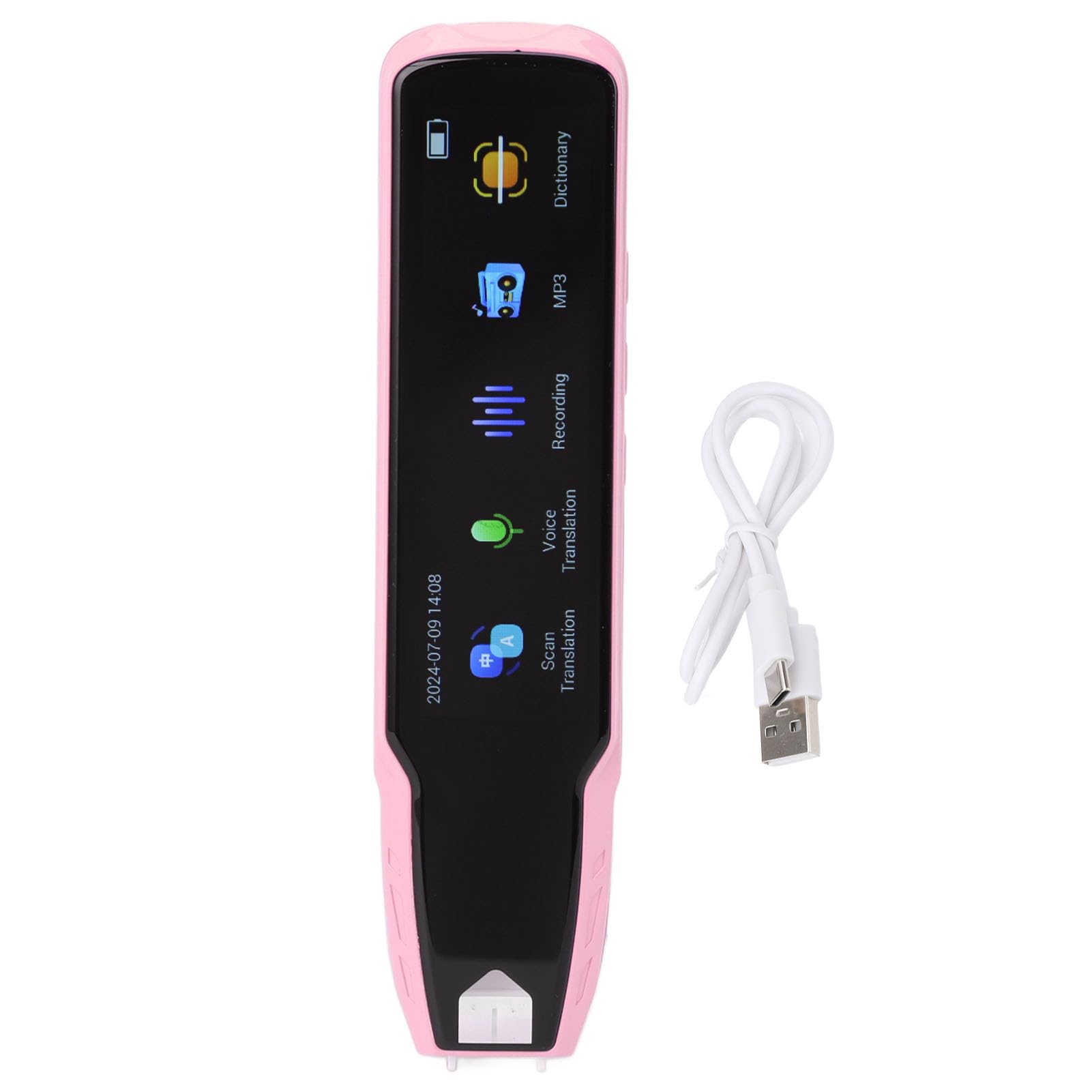 Sprachübersetzer-Stift, 112 Sprachen Offline Scannen mit (PINK)