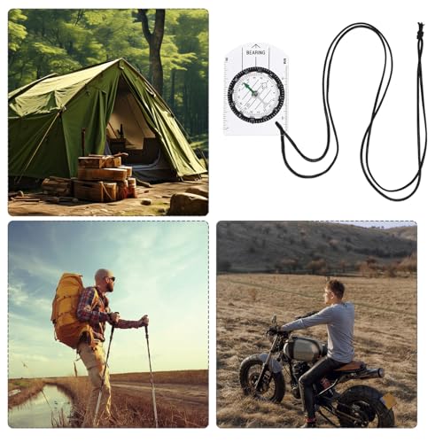 IMIKEYA 4 piezas brújula portátil compacta para actividades al aire libre miniatura 7