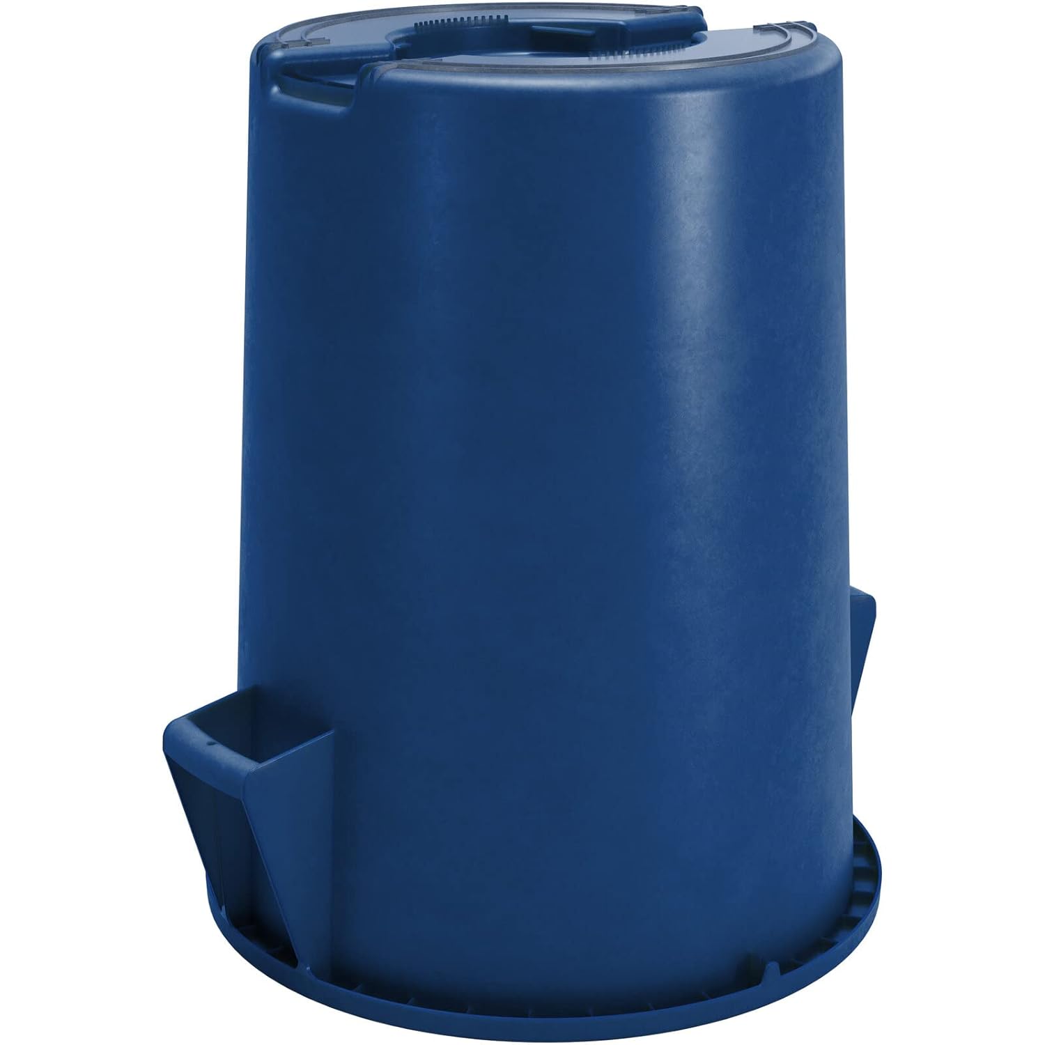 SPARTA Bronco 20 Gallon Trash Can, Thick Polyethylene Bin, NSF Certified Waste Container with Top Handles, Bottom Handholds, Reinforced Base and Stackable, LLDPE, 20 Gallon, Blue
