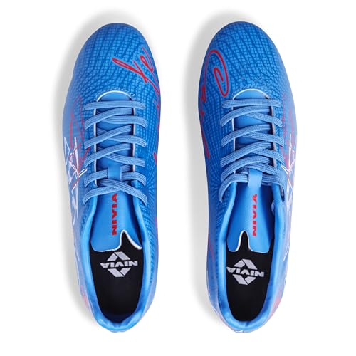Image of Nivia Carbonite 7.0 Football Stud for Men, TPU Sole with Synthetic Leather Upper, Die Cut Lightweight Insole, Ideal for Soft and Hard Grassy Ground Surfaces