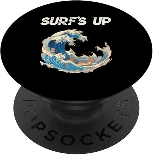 Surfea olas bombeando tablas de bodysurf tabla larga PopSockets Standard PopGrip