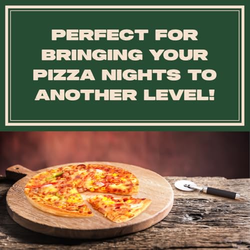 image for Concord 3 Piece Pizza Stone, Pizza Peel, Pizza Cutter, with Cordierite