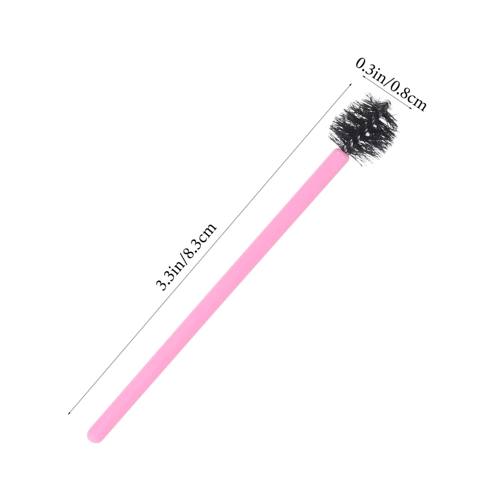 Gogogmee 100pcs Disposable Eyelash Mascara Brush Travel Size Eyebrow Lash Extension Brush Lash Spoolies for Eyebrows for