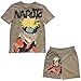 Naruto Boys Short Sleeve Fashion T-Shirt and Mesh Short 2pc Set