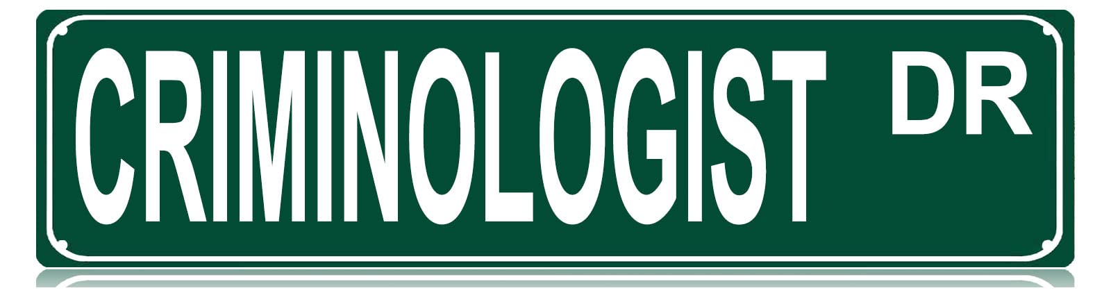Criminal Professional Criminologist RD Metal Tin Sign - Criminologist Themed Wall Decor for Clinic Home and Legal Space