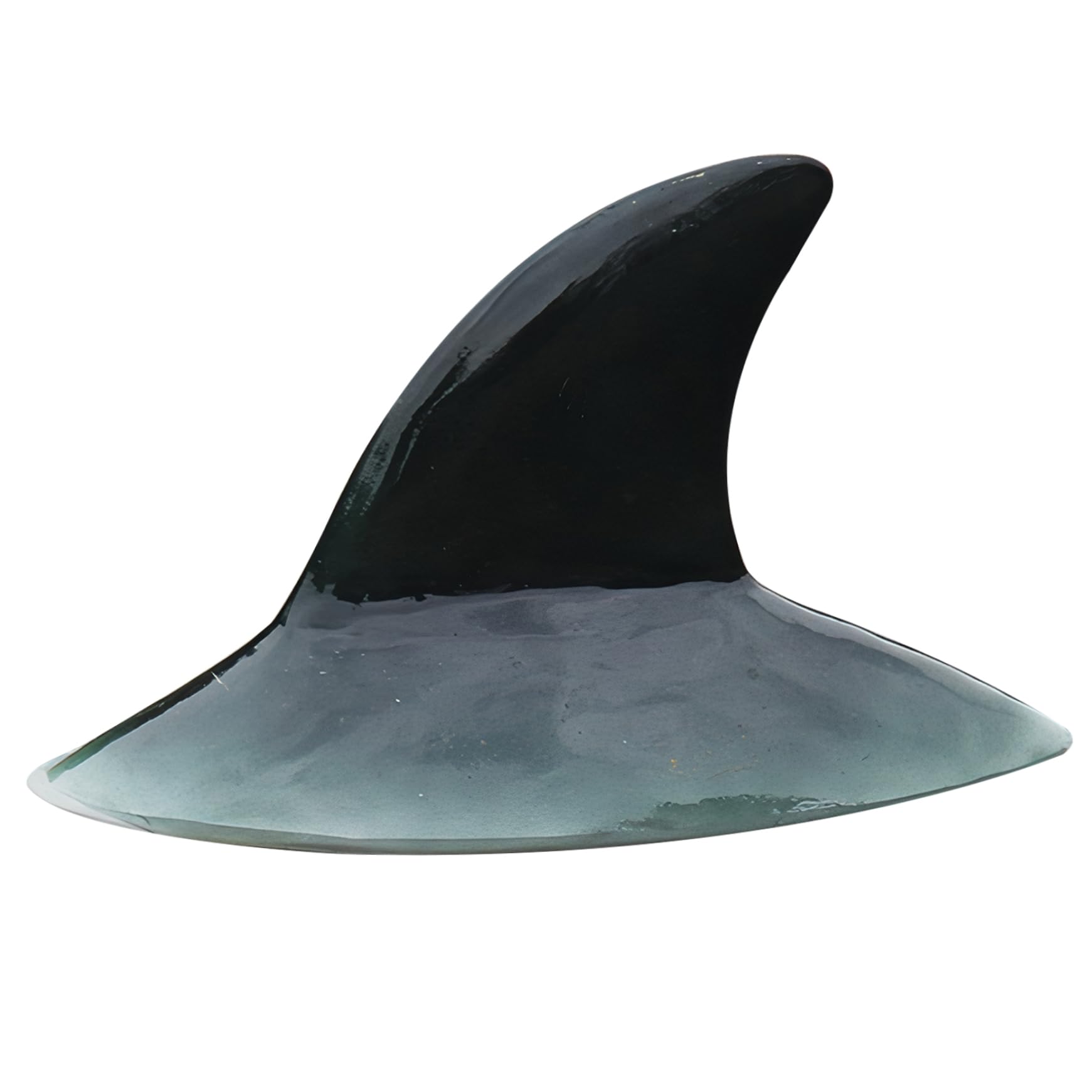 NASSMOSSE Floating Pond Decor Realistic Scary Floating Shark Resin Pond Decorations Outdoor Shark Decor for Pool Garden, Fin, 11.4x6.7in