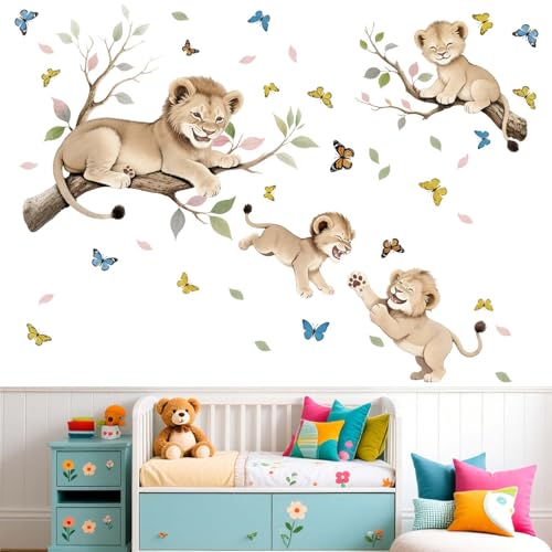 Vinilos decorativos de pared León para bebés miniatura 3