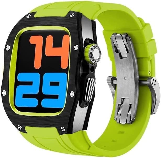 Coque carbone Apple Watch 45 mm boîtier luxe et bracelet haute résistance