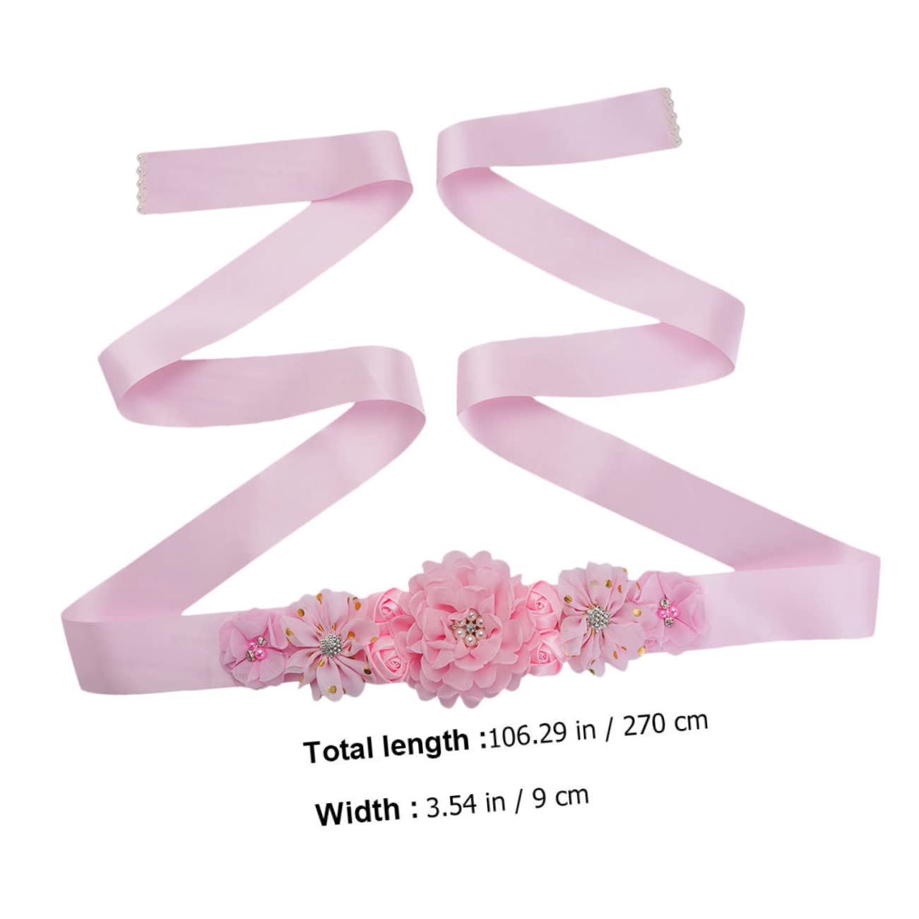 GALPADA 3piezas Cinturón De Flores Elegante Para Mujer Cinturón De Fiesta De Accesorio Para Fotografía Maternidad y Bodas