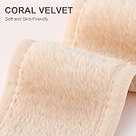 4 Pack Spa Headbands for Women, Lengthened Adjustable Makeup Headbands for Women's Hair, Stretch Flannel Headband for Washing Face, Wrap Towel for Skincare, Facial Mask, Bath and Sport with Magic Tape - Image 4