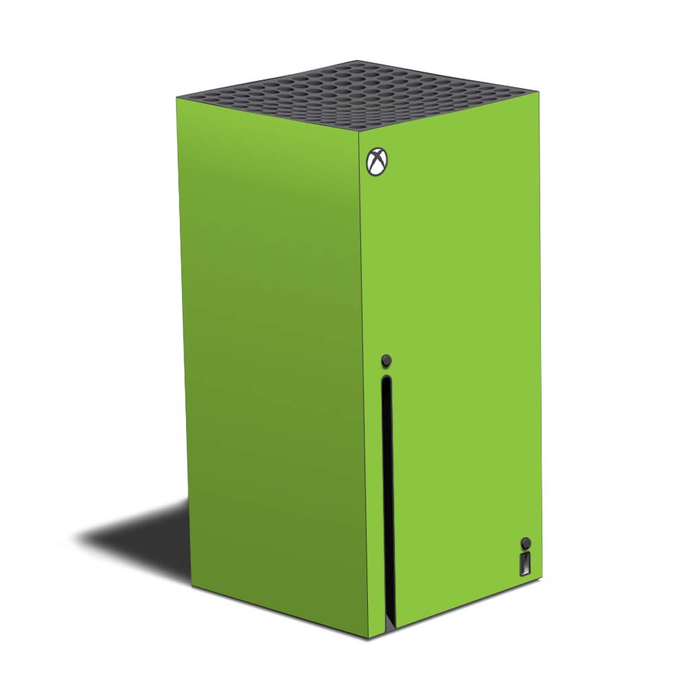 MightySkins Skin Compatible with Xbox Series X - Solid Lime Green | Protective, Durable, and Unique Vinyl Decal wrap Cover | Easy to Apply and Change
