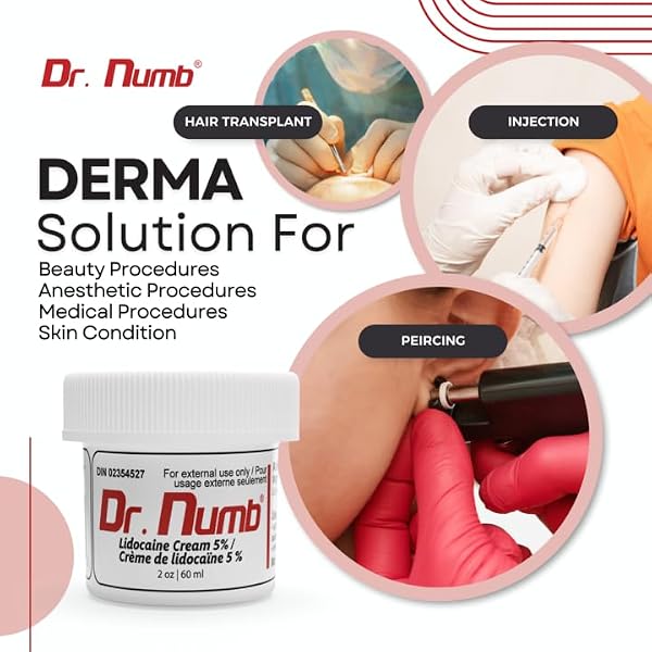 Dr. Numb Tattoo Numbing Cream 5% Lidocaine, Topical Anesthetic Fast-Acting Pain Relief Cream for Tattoos, Piercing, Microneedling, Waxing, Microblading – 2 oz – Tattoo Artists Choice - 4
