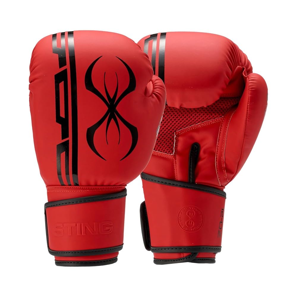 STING Armaplus Boxing Gloves, Matte-Finished High-Tech Gloves for Boxing, MMA, Muay Thai, and More, Shock-Absorbent Boxing Gloves for Men and Women, Boxing Equipment