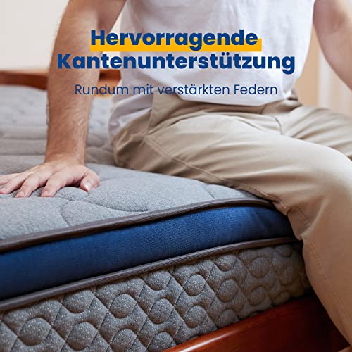 Newentor® Matratze Höhe 25 cm Härtegrad H3 Mittelfest Komfort/Support 140x200 cm -...