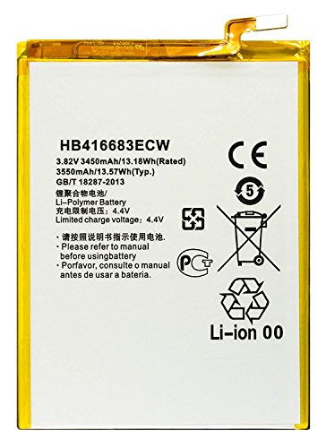 Bastex Internal Replacement Battery for Google Nexus 6p (H1511 & H1512), 3.82V(3450mAh)(13.18Wh) Li-Polymer with Free Repair Tool Kit for Huawei Google Nexus 6p