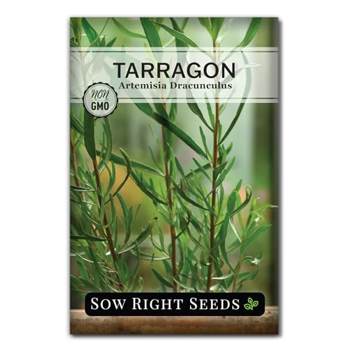 Sow Right Seeds - Tarragon Seeds for Planting - Non-GMO Heirloom French Tarragon - Grow Delicious Herbs in Your Home Garden - Easy to Plant and Cultivate - Perfect for Culinary Use (1)