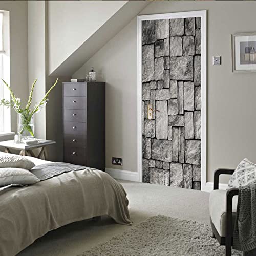 Produktbild von 3d Türtapete Selbstklebend 100x200cm Türaufkleber Türposter Fototapete Türfolie PVC Türbild Wasserdichte Abnehmbare Art Decals Kinderzimmer Wohnzimmer Schlafzimmer Küche Bad, Griechischer Stil