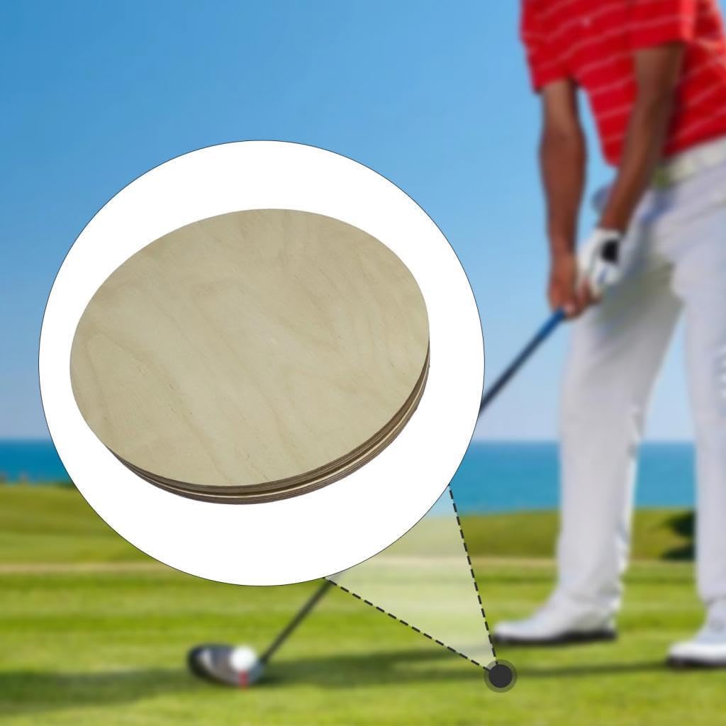 Yiju Rotating Disc Waist Twisting Disc Rotational Disk Twister Board Ab Exercise Wooden Rotator for Pilates Core Workout