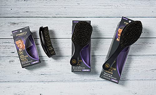 Red By Kiss 360 Power Wave X Bow Wow Curved Wave Boar Brush 100% Natural Medium Hard Bristles #TOP4