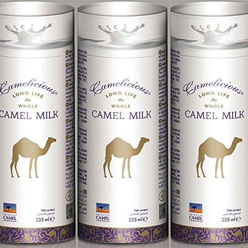 Camel Milk Camelicious Long Life Whole Long Expiry date 09/2020 3 x 235ml