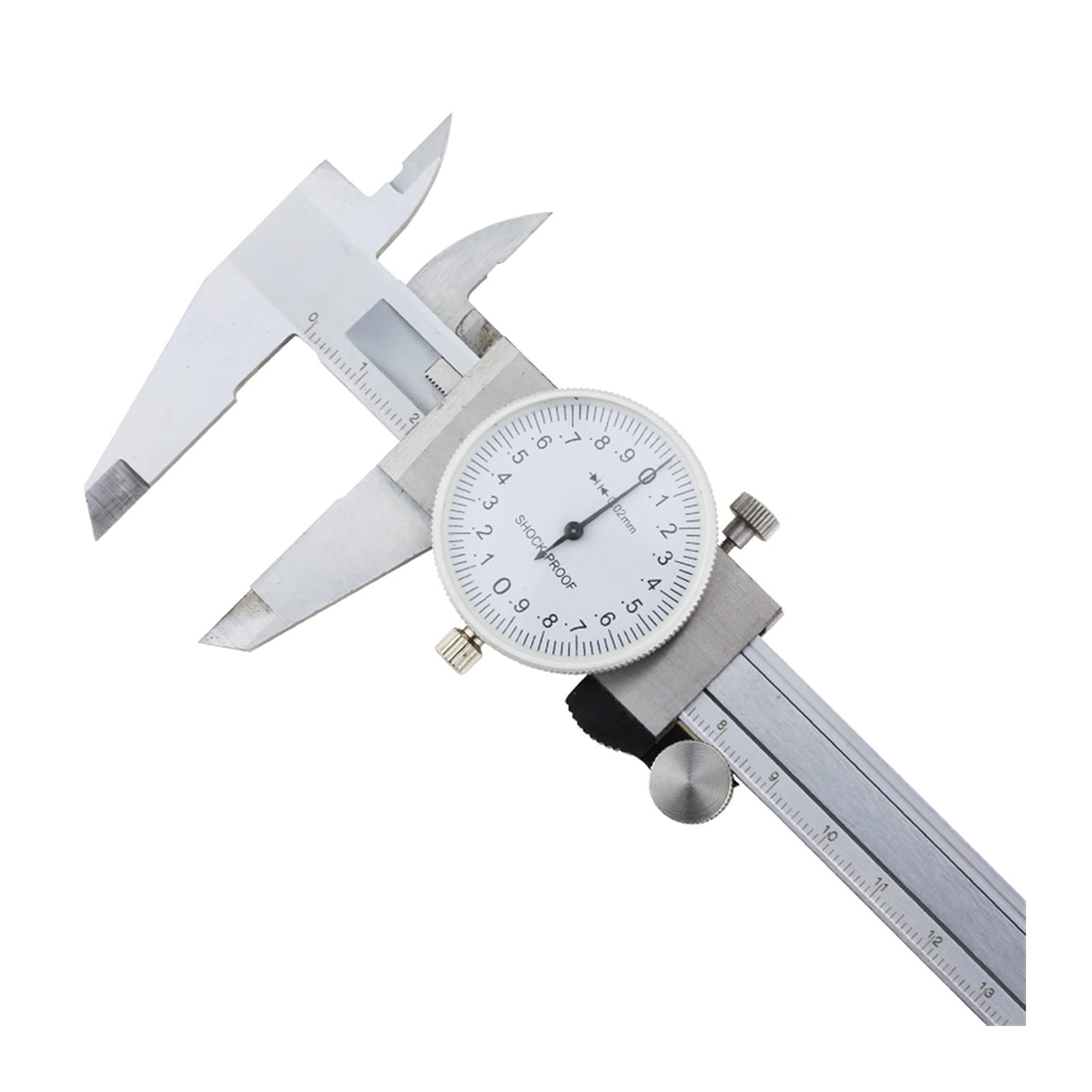 Suwmiarka cyfrowa, Zaczarowanie frakcji Metal Cyfrowy Cyfrowy Caliper Materiał Ze Stali Nierdzewnej Instrumenty 150mm / 6w Micrometr Głębokość Narzędzie Pomiarowe(Metal Caliper)