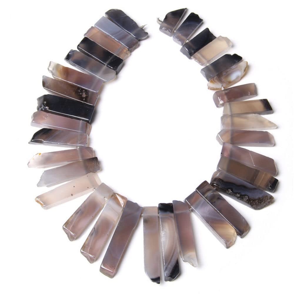 Pendentifs en bâton de cristal percés pour créer soi même ses colliers