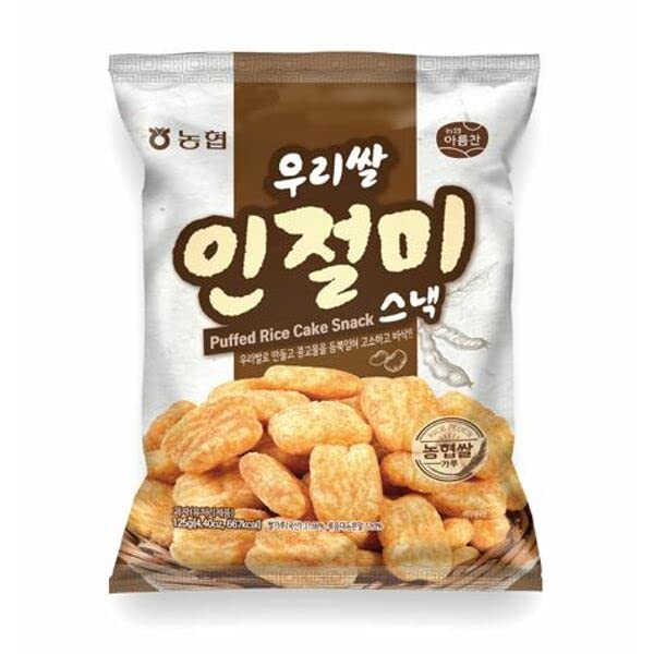 [NongHyup] Puffed Rice Cake Snack, Korean Roasted Bean